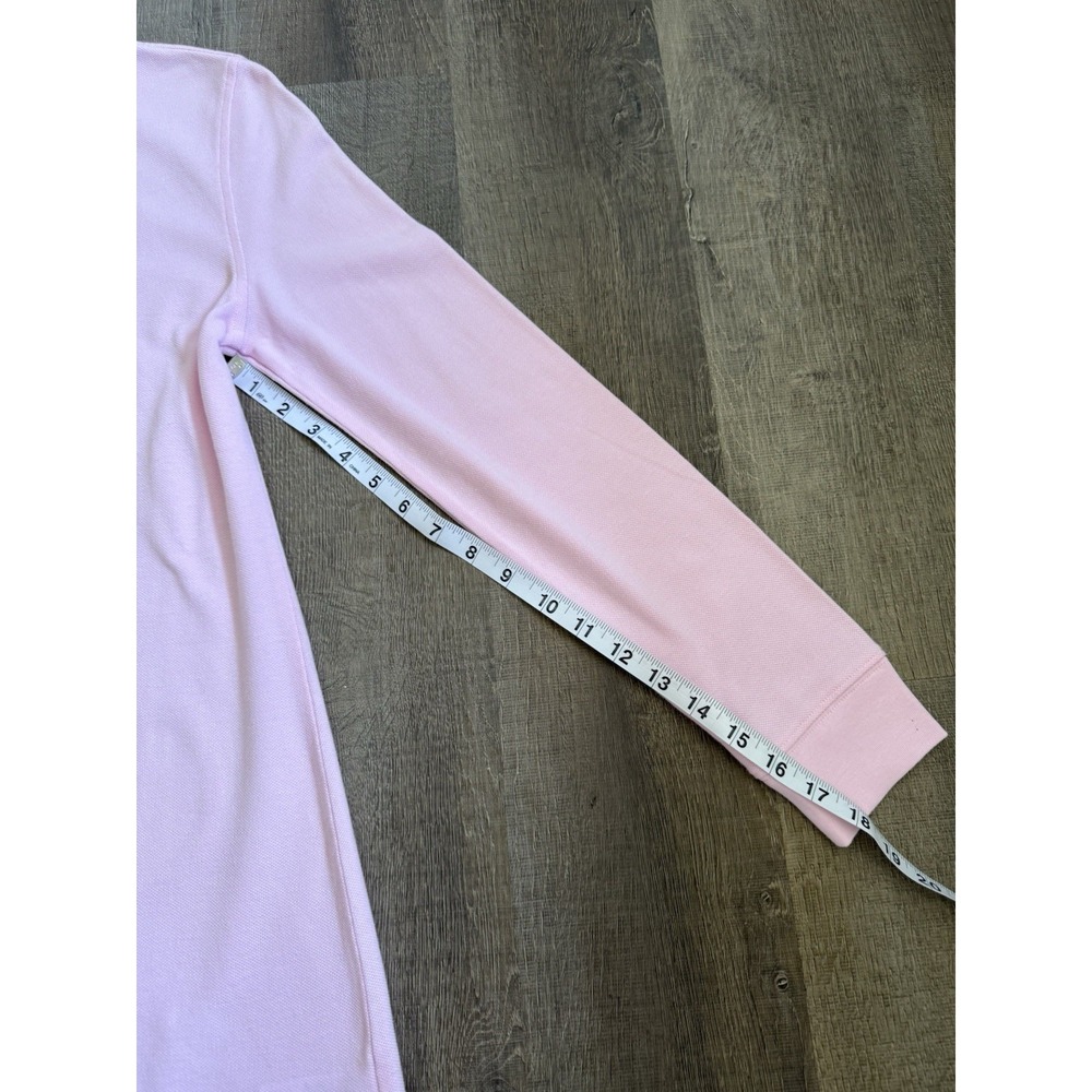 Brooks Brothers Polo Shirt Dress Girls XL Pink Long Sleeve Cotton Casual Preppy - Picture 5 of 8